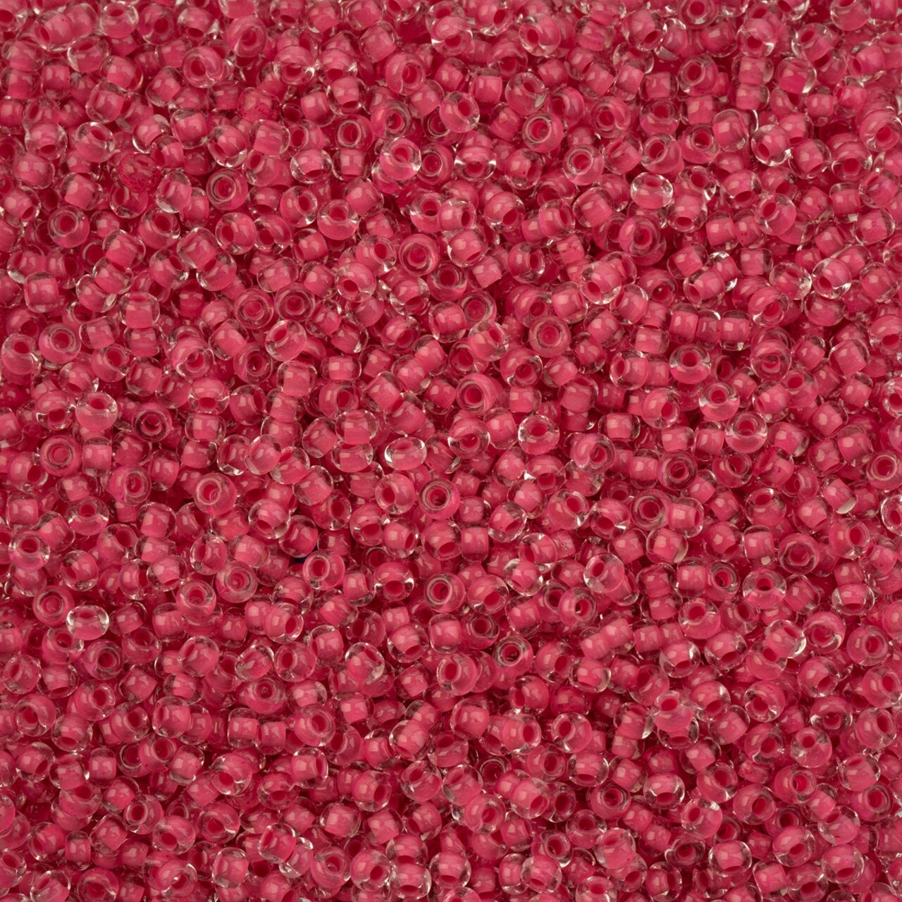 John Bead 8/0 Crystal Lined Terra Intensive Czech Glass Seed Beads, 22g
